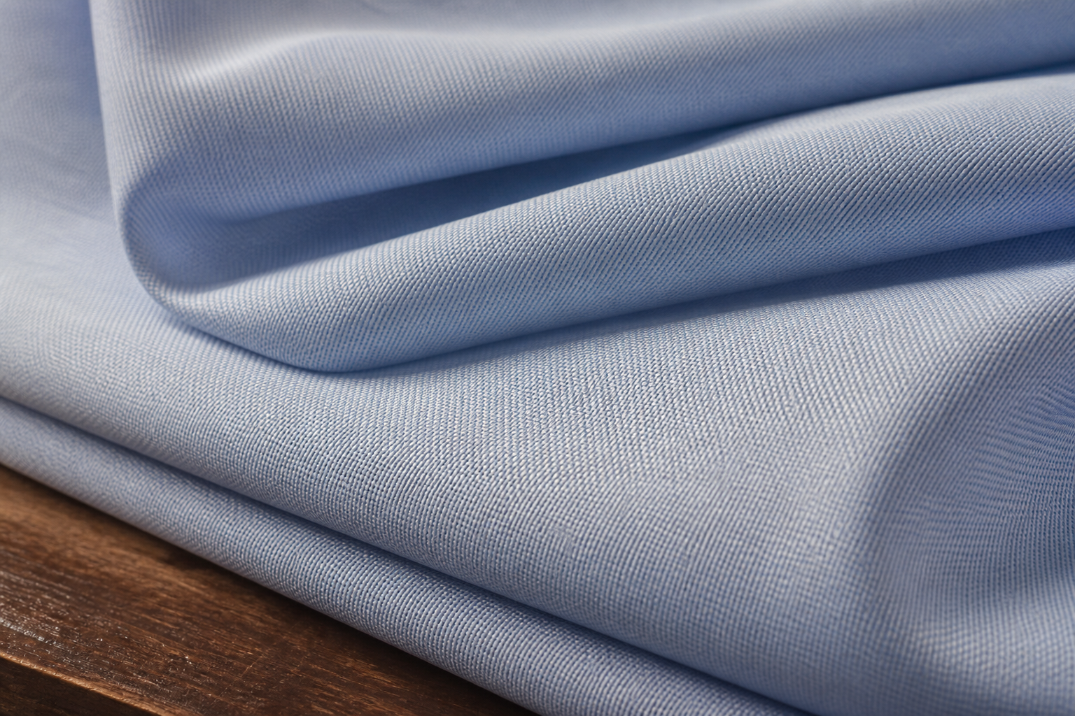 120 LEA fine blue shirting fabric