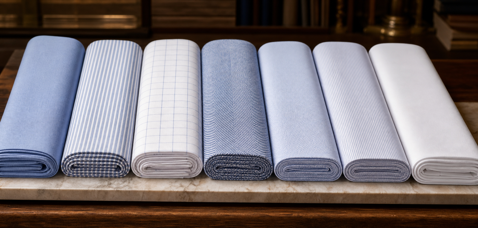 Italian imported shirting and suiting fabric options
