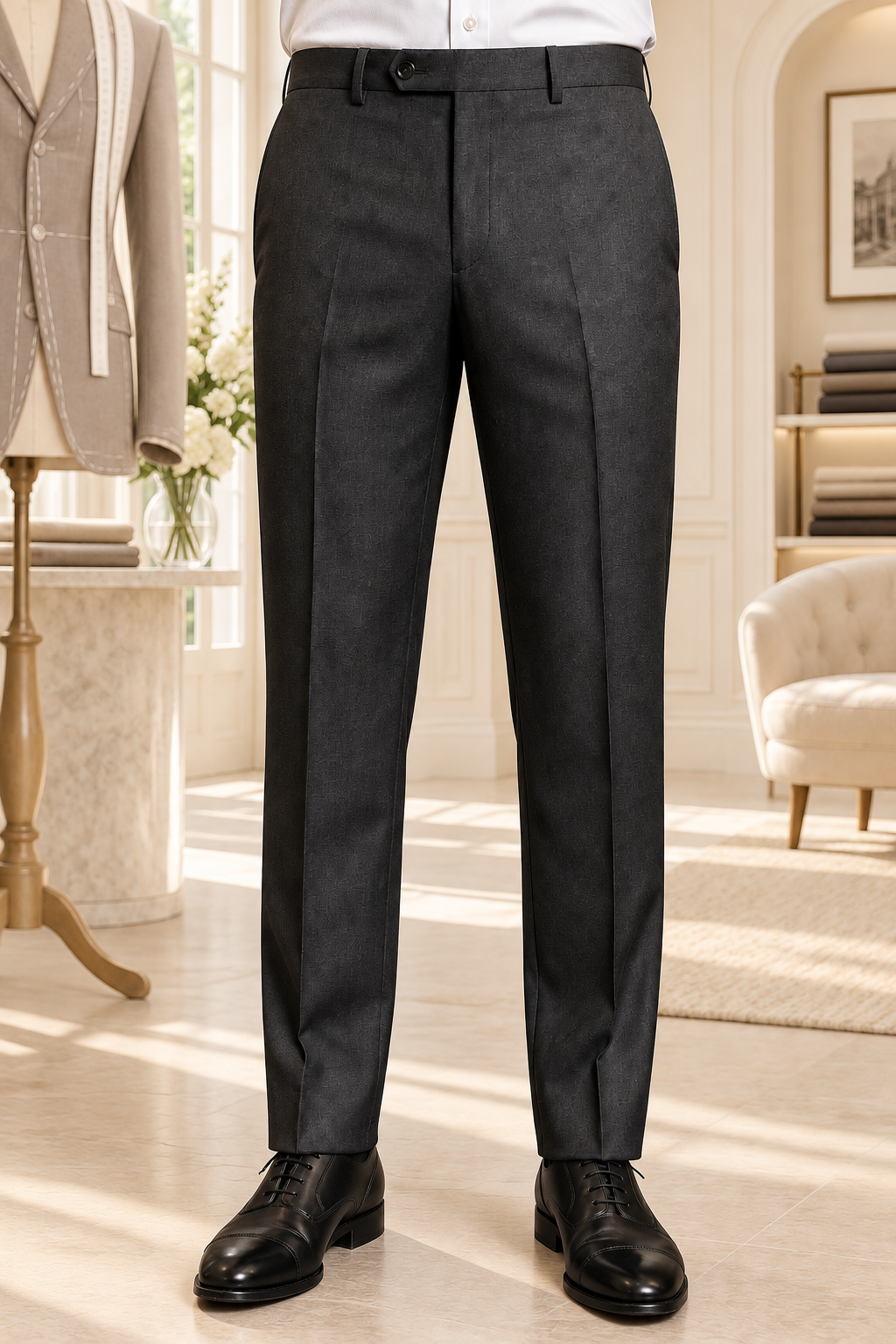 Straight fit trousers