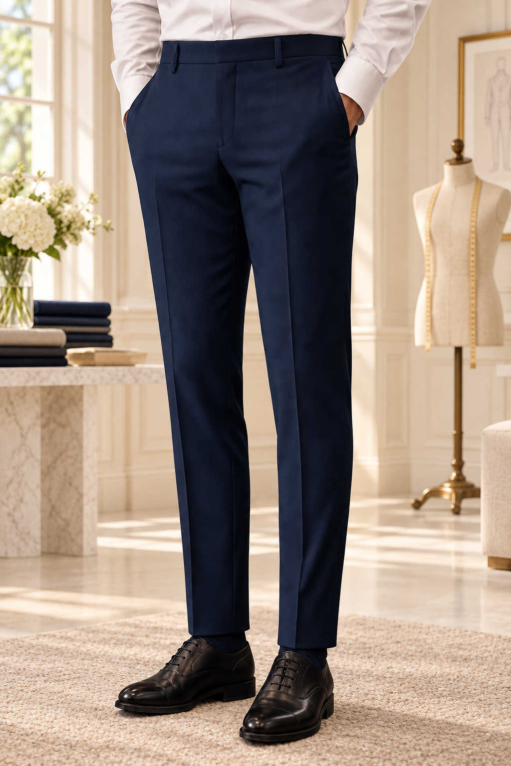 Tapered trousers